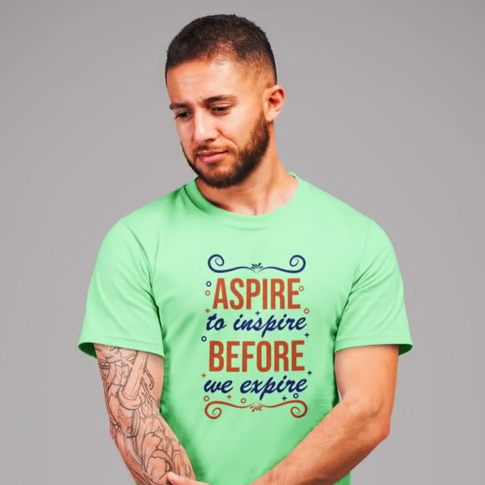 Aspire Printed boys t shirt in mint colour