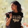 Dreams n Wings T Shirt black