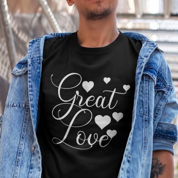 Great Love Couples T Shirt for Male