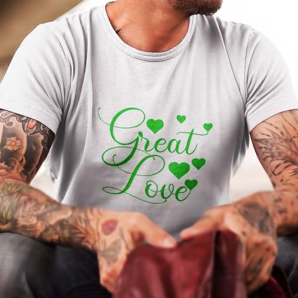 Great Love Couples T Shirt for Men