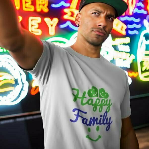 Happy Family Male T Shirt
