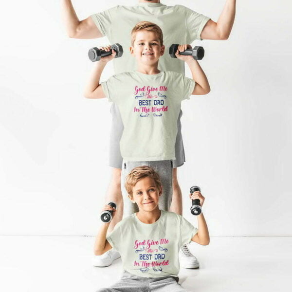 God Give Me T Shirt for Dad and Kids