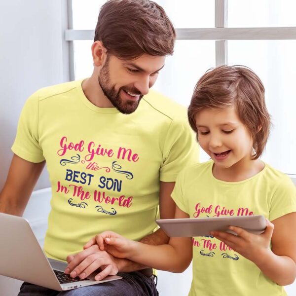 God Give Me T Shirt for Dad and Son