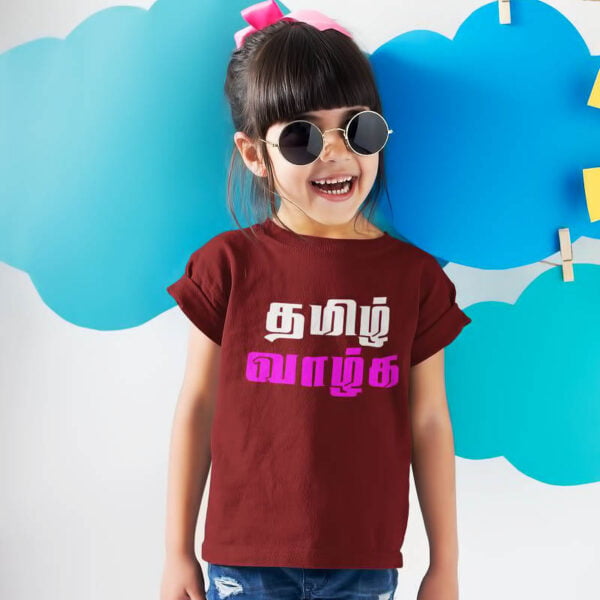Tamil Valka T Shirt for Girls