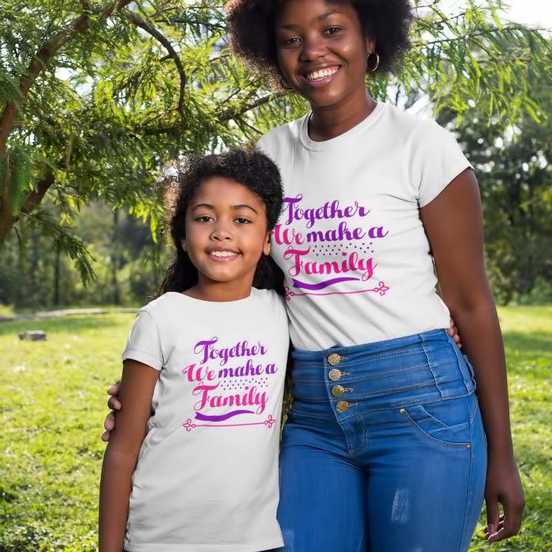 Together Family T Shirt for Mom and Daughterv