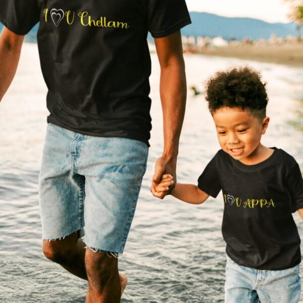 I Love Dad and Daughter T Shirt